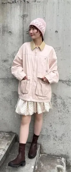 ピンクデニムジャケット