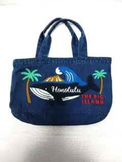 再値下げしました！ ♠フララニ　HAWAIIモチーフ デニムトートバッグ