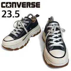 美品☆ コンバース オールスター トレックウェーブ ダークグレー厚底23.5cm