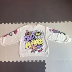 ZARAキッズ トレーナー ホワイト ポップデザイン