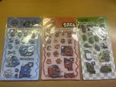 新品正規品リトルモンスター 3Dレリーフモンスターステッカー シール 3点セット