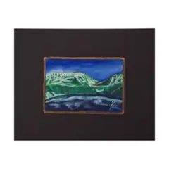 立山　室堂　みくりが池　火山湖　絵画　油絵　風景画　インテリア　【mc0504