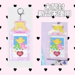 ケアベア トレカケース ピンク フォトケース ケース 定期入れ パスケース