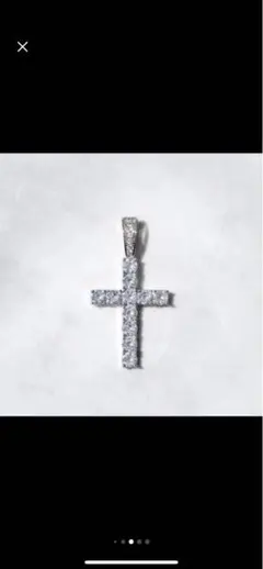 Glitter クロスペンダント ネックレス