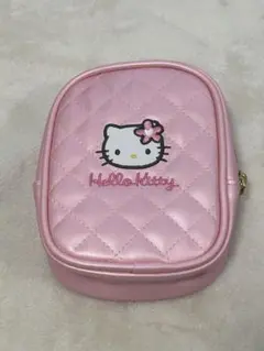ハローキティ キルティングポーチ ピンク