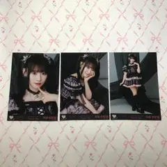 【匿名発送】齋藤樹愛羅　黒衣装　生写真　コンプ