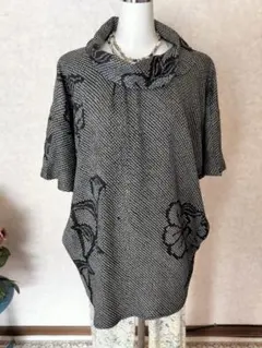 着物リメイク　総絞り　可愛い襟のチュニックorブラウス