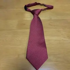 COMME CA ISM キッズ用ワンタッチネクタイ 結婚式/パーティ 赤エンジ