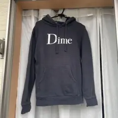 【7k様専用】Dime パーカー ネイビー ビッグロゴ プリント フーディー