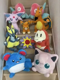 新品、未使用」ポケットモンスター ぬいぐるみ 6種類セット まとめ