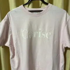 Cerise ロゴ 半袖 Tシャツ ピンク