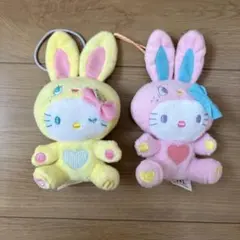 ハローキティカラフルバニー 2011年マックハッピーセット2体セット