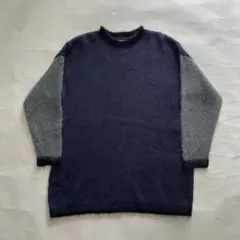 90's ESPRIT 3トーン モヘアニットセーターのサムネイル