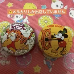 ミッキーマウス　空き缶　2個　30年前後のもの