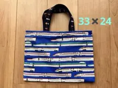 新幹線・昆虫デザイン手提げバッグ