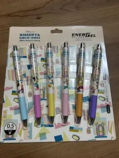 ディズニー ENERGel ボールペン 0.5mm 6本セット