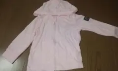 ピンク フード付きパーカー 90cm 薄手