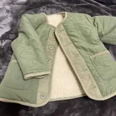Samansa Mos2 キッズジャケット オリーブグリーン　ボア　リバーシブル