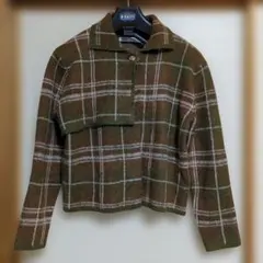 ZARA チェック柄ボレロジャケット