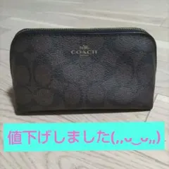 COACH シグネチャー ポーチ ブラウンのサムネイル