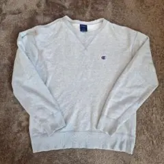 Champion グレー クルーネック スウェット Lサイズ