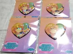 プロジェクトセカイ　キラキラビッグ　ハート型缶バッチ　天馬司４点セット