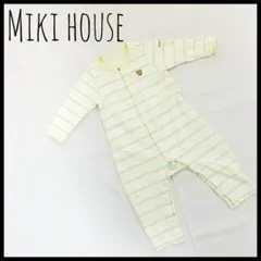 【mikihouse 】ミキハウス くまボーダー ツーウェイオール 80cm