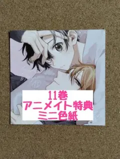 特典のみ◆佐々木と宮野 11◆春園ショウ◆アニメイト特典ミニ色紙