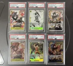 【PSA10】　3兄弟の絆　ポートガス・D・エース　白黒 墨絵　全6枚　セット