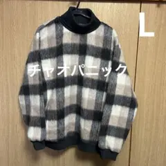 チャオパニック　タートルネック　ニットセーター　L