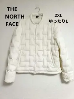 超美品★ノースフェイス★ダウンコート ホワイト白2XLゆったりL