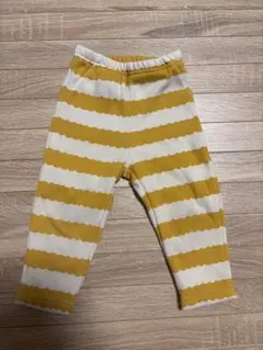 futafuta ベビーパンツ 80cm イエロー ボーダー