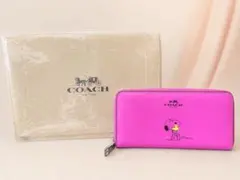 新品未使用　COACH 長財布 ピンク ホースアンドキャリッジ COACH 長財布 ピンク ストラップ付 ホースアンドキャリッジ - メルカリ