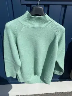 【lowrys farm】ニットセーター　グリーン　フリーサイズ