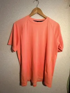 ラグランスリーブ Tシャツ コーラルピンク L