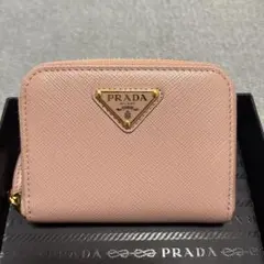 PRADA プラダ1NA021花柄化粧ポーチ コットン新品未使用 ピンク カナパ 