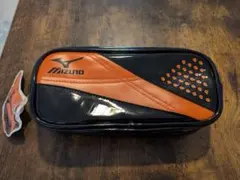 MIZUNO エナメル ペンケース ポーチ ブラック オレンジのサムネイル