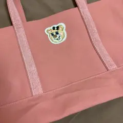 FEILER オールドテディガール ワッペントートバッグ ピンク L