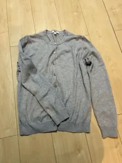 UNIQLO UVカットクルーネックカーディガン グレー　M