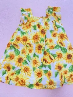 ひまわりワンピース　90