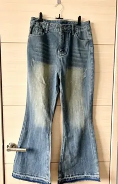 古着 Miniministoreブーツカットデニム フレアデニム ブルー XL