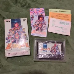 ファミコンソフト　シャッフルファイト箱説明書ハガキ付