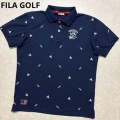 フィラゴルフ★総柄★薄手ストレッチ★ポロシャツ【レディース サイズM】