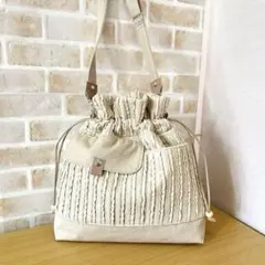 ヌビバッグ あおりポケット付きショルダーバッグ ハンドメイド - メルカリ