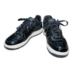 NIKE ナイキ/エアーフォースプレミアムスニーカー/22.5/ブラック/光沢