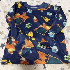 ポケモン 長袖カットソー 110cm ネイビー