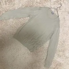 【良品】UNIQLO ニット ベージュ M 薄手 クルーネック