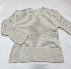 GAP 透かし編みベージュニット 長袖