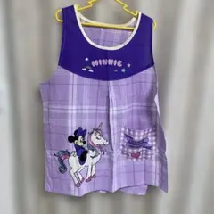 レディースエプロン　3L-4L 大きいサイズ　保育園　幼稚園　保育士　ミニー