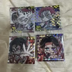 鬼滅の刃ホログラムステッカー 4枚セット 鬼